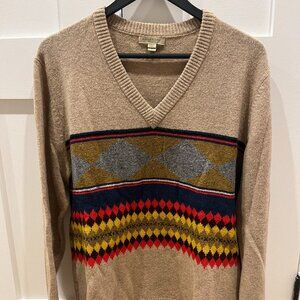 Burberry Men's V-Neck Lambswool Sweater